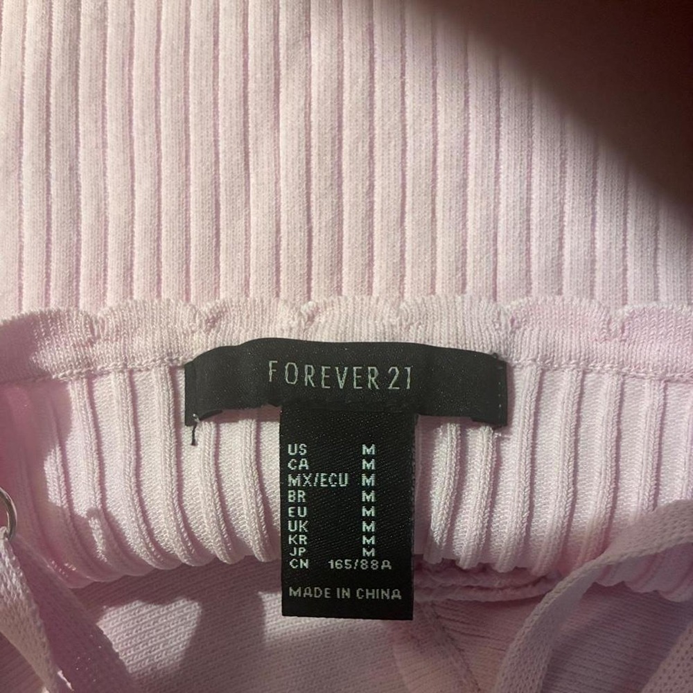 Forever 21 pink ribbed crop top - Picture 5 of 5